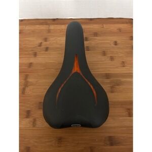 Selle Royal Lookin Sport Bike Saddle Black Orange Comfort Gel Bicycle Seat